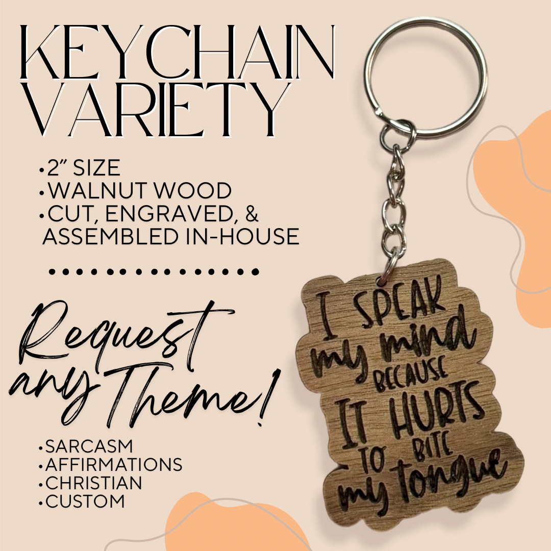 Wooden Keychains