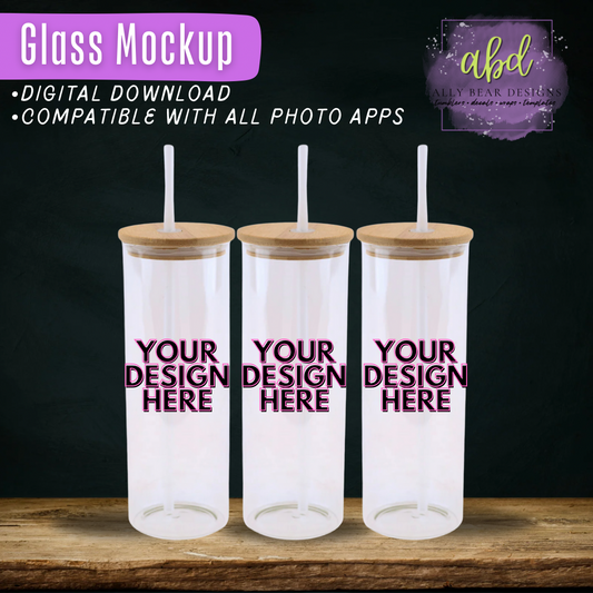 Glass Mockup - Straight