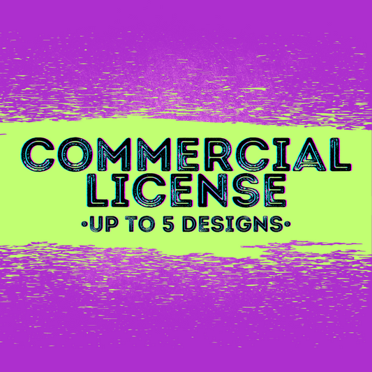 Commercial License - UP TO 5 DESIGNS