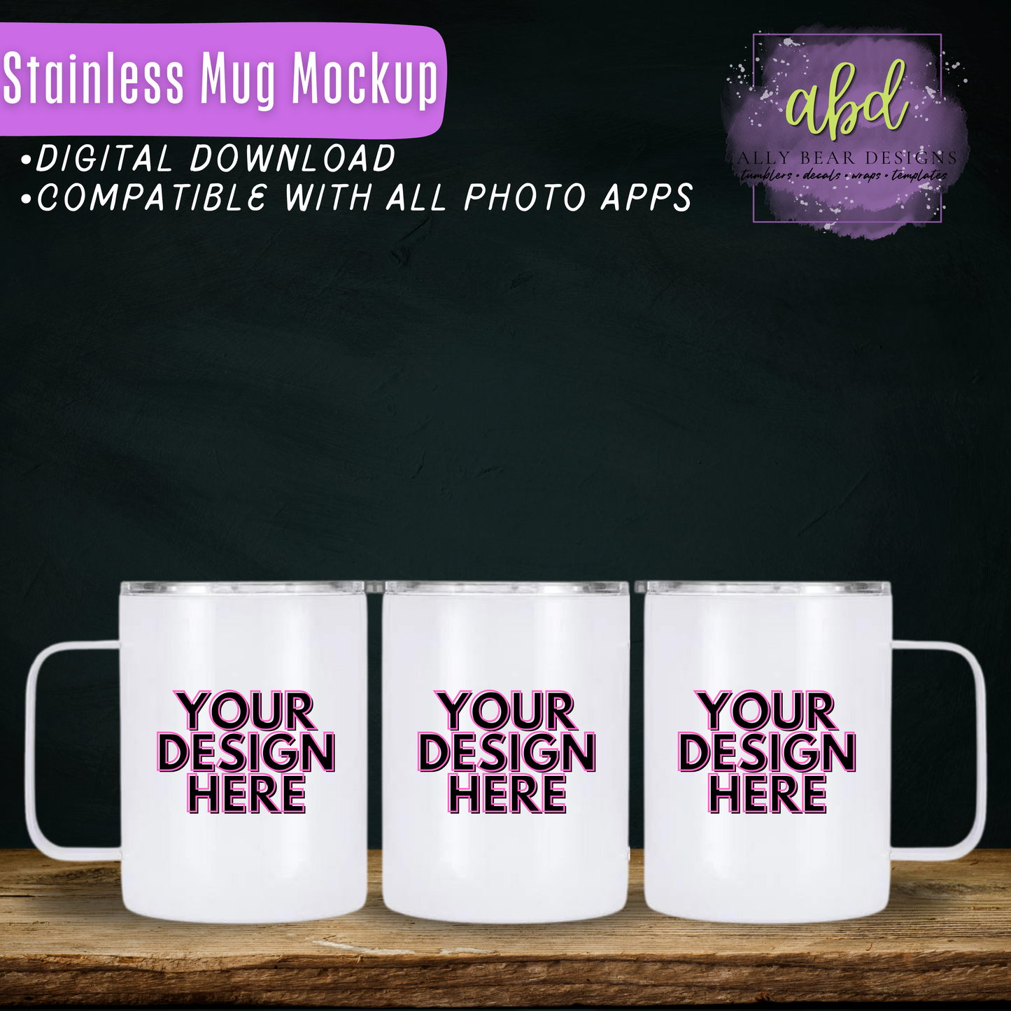 Stainless Mug Mockup