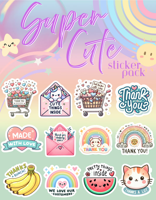 Super Cute - Sticker Set
