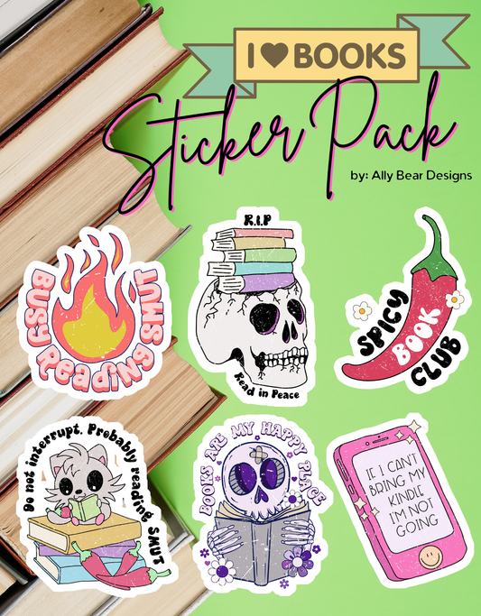 I Love Books - Sticker Set