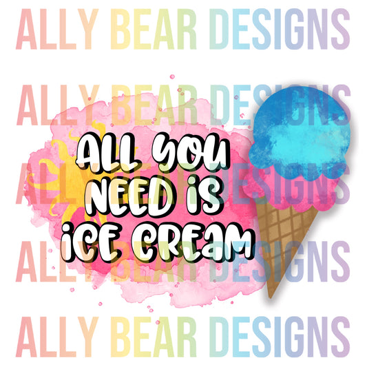 All You Need is Ice Cream