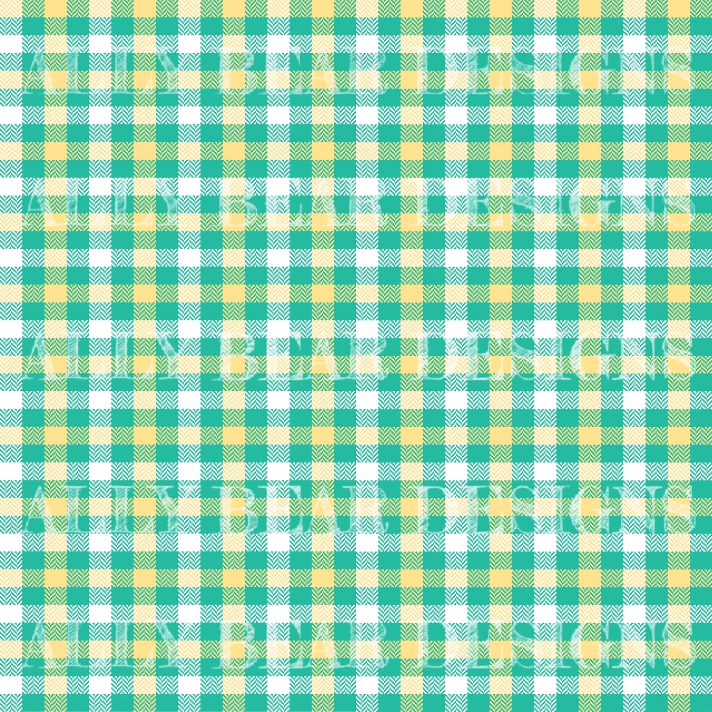 Mint Lemonade Plaid