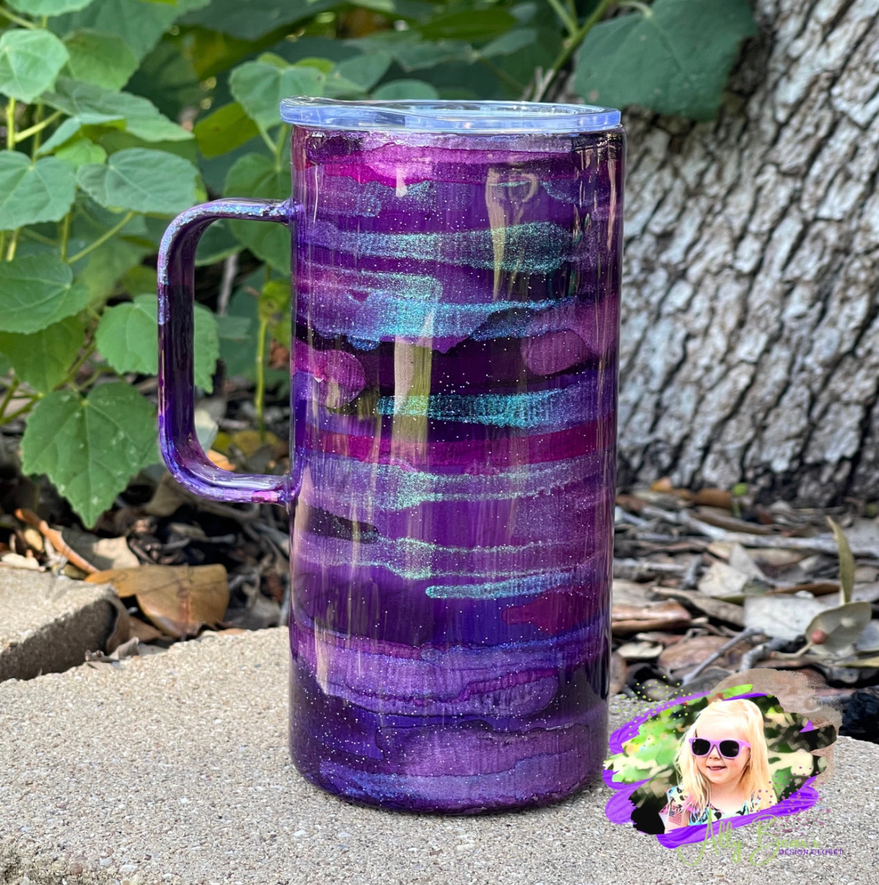 16oz Purple Passion w/ Handle