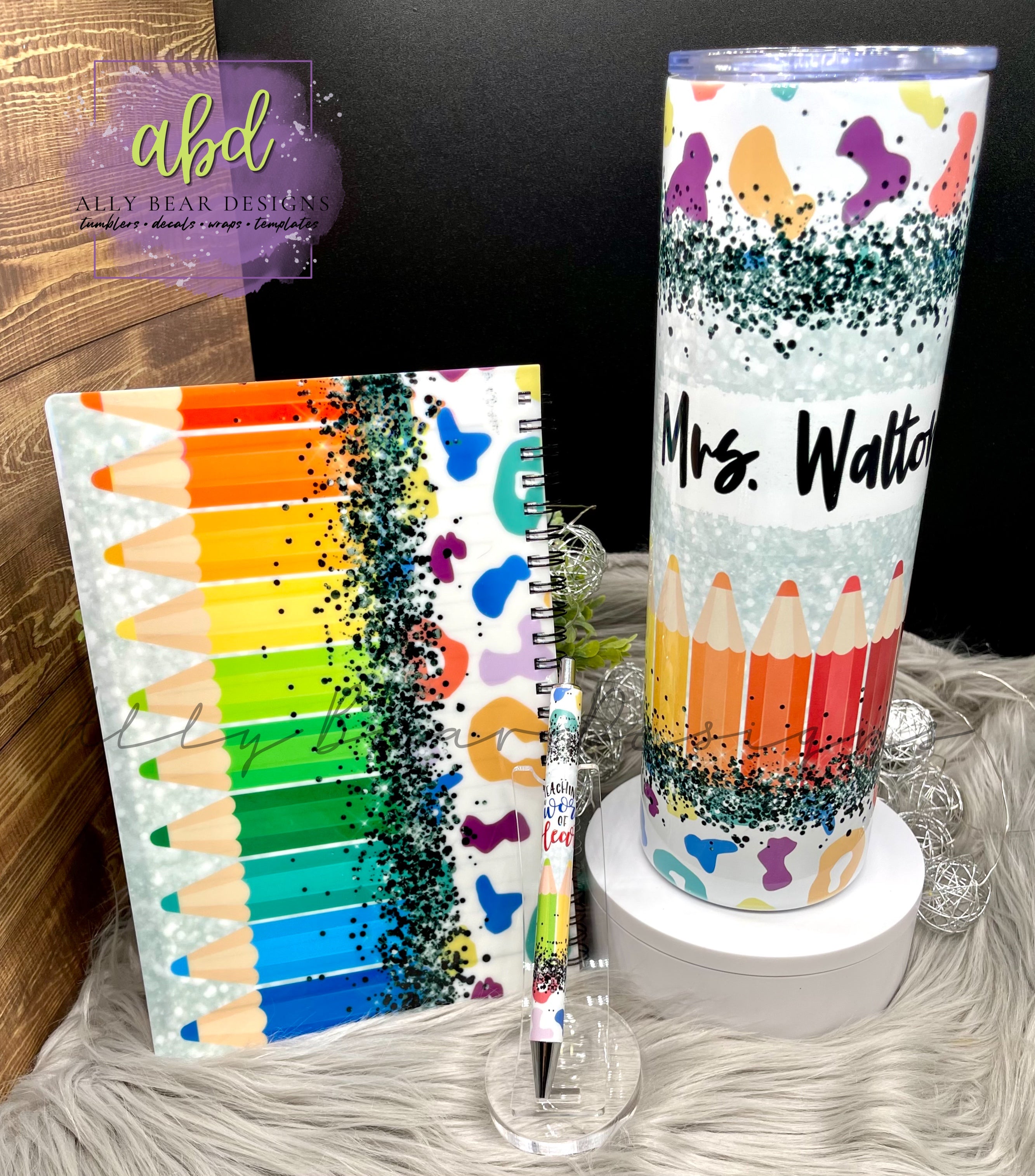 Custom Tumbler with hotsell matching pen set