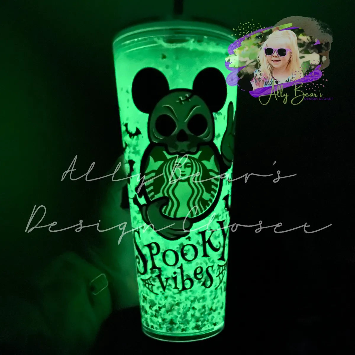 24oz (Venti) Spooky Vibes Glow-in-the-Dark