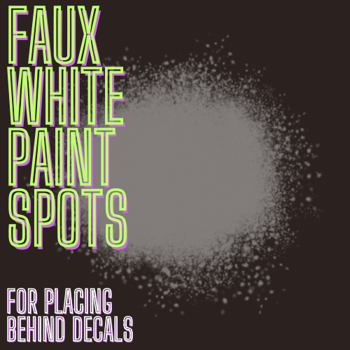 Faux White Paint Spots