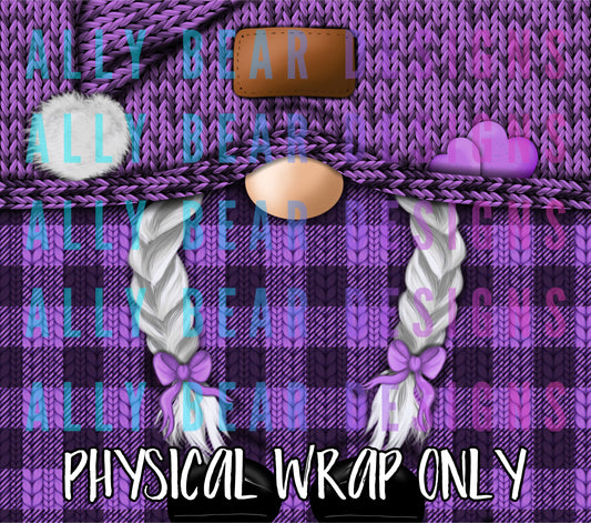 Gnome Girl - Purple Plaid