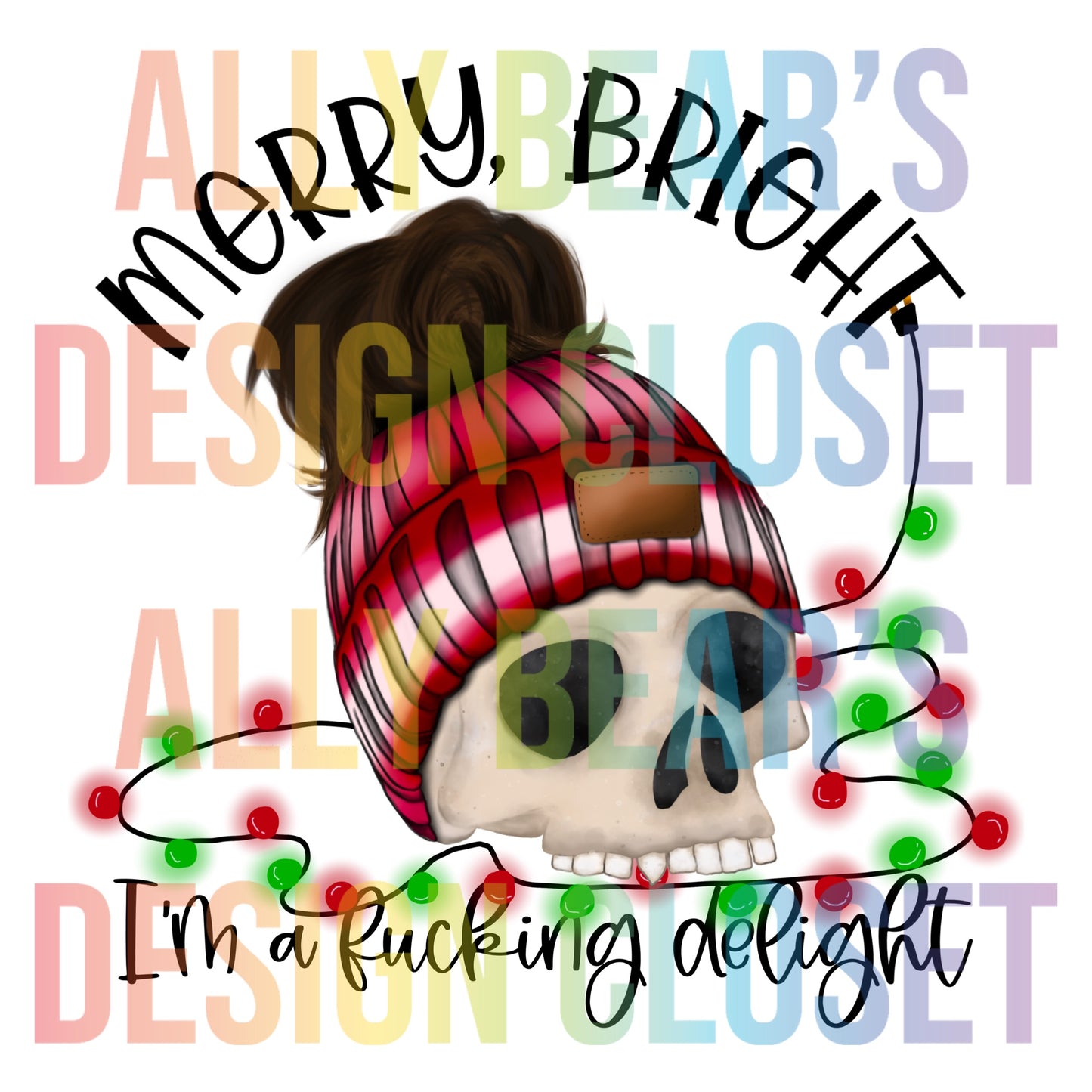 Merry, Bright - Dark Bun