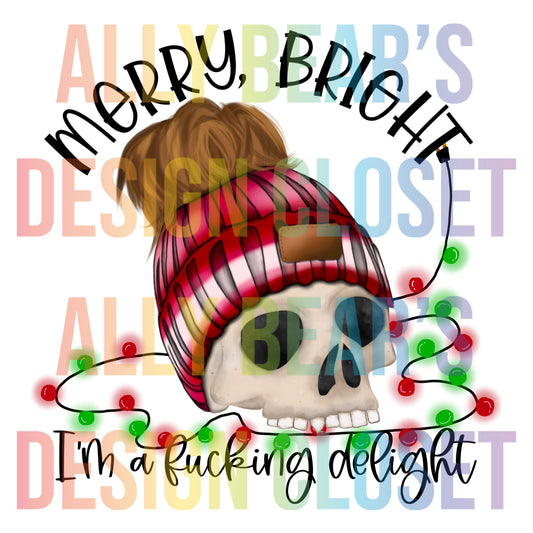 Merry, Bright - Brown Bun